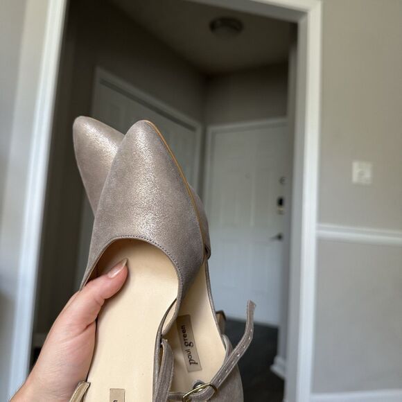 Paul Green d'Orsay Valletta Champagne Metallic Leather Pumps Size 8.5 US 6 UK - Picture 13 of 13